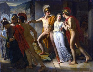 Кастор и Полидевк освобождают Елену. Жан-Бруно Гасье, 1817