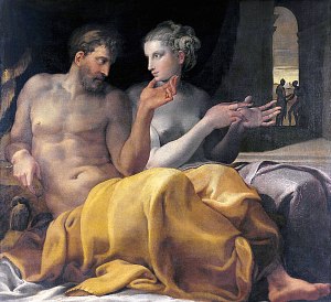 Одиссей и Пенелопа. Франческо Приматиччо, около 1563 года