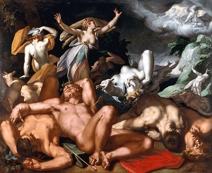 Ниоба и её дети. Абрахам Блумарт, 1591 год