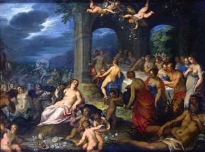 Свадьба Пелея и Фетиды. Художник Ганс Роттенгаммер, 1600