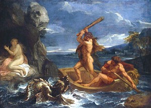 Геракл, спасающий Гесиону. Шарль Лебрен (около 1650-1655)
