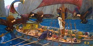 Одиссей и сирены. Д. У. Уотерхаус, 1891