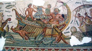 Дионис и морские разбойники, мозаика