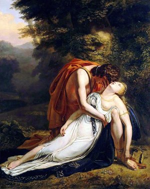Орфей, оплакивающий смерть Эвридики. Ари Шеффер, 1814