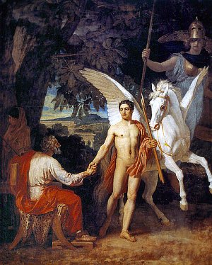 Беллерофонт отправляется в поход против Химеры. А. А. Иванов, 1829 г.