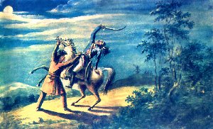 М. Ю. Лермонтов. Нападение, 1829.«Иный черкеса поражает...» («Черкесы» 1828)