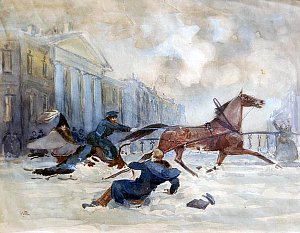 Роман М. Лермонтова «Княгиня Лиговская» с иллюстрациями В. Бехтеева, Д. Кардовского, М. Шанина