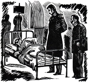 Иллюстрация к рассказу Н. Лескова «Человек на часах». П. Павлинов, 1925 г.
