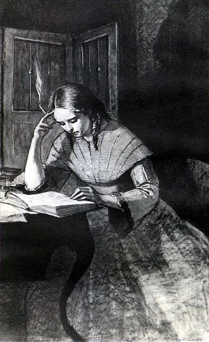 Иллюстрация к роману Николая Лескова «Некуда» (Книга первая). Художник С. Н. Ефошкин, 1989 г.