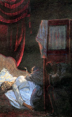 Иллюстрация к роману Николая Лескова «Некуда». Художник С. Н. Ефошкин, 1989 г.