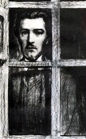 Рисунок к роману Н. Лескова «Обойдённые». С. Ефошкин, 1989