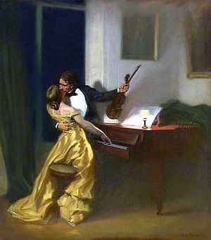 «Крейцерова соната». Художник Рене-Ксавье Прине, 1901 г.