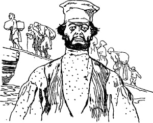 Иллюстрация к рассказу Н. С. Лескова «Продукт природы». Художник И. Годин, 1982