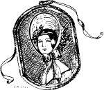 Портрет невесты барина Лапутина. Иллюстрация к рассказу Николая Лескова «Штопальщик». Художник Б. Кустодиев, 1922 г.