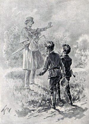 Иллюстрация к рассказу Лескова «Томление духа». В. А. Табурин, конец XIX - начало XX вв.