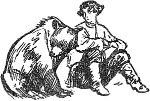 Заставка к рассказу Н. С. Лескова «Зверь». Рисунок Ю. Петрова, 1946 г.