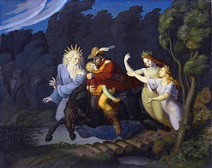 Лесной царь. Художник Людвиг Фердинанд Шнорр фон Карольсфельд (1788-1853)
