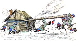 Глава девятая. Иллюстрация Кукрыниксов к повести Н. С. Лескова «Левша»