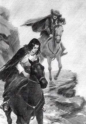 Иллюстрация к рассказу Джека Лондона «На циновке Макалоа». Художник Л. Хайлов, 1961 г.