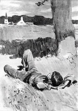 Иллюстрация к рассказу Джека Лондона «Отступник». Художник П. Пинкисевич, 1961 г.