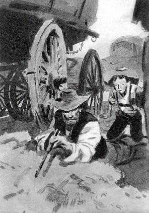 Иллюстрация к роману Д. Лондона «Смирительная рубашка (Странник по звездам)». Художник П. Пинкисевич, 1961 г.
