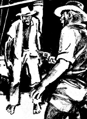Иллюстрация к рассказу Джека Лондона «Сын солнца». Художник П. Пинкисевич, 1976 г.