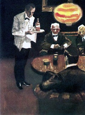 Иллюстрация П. Пинкисевича к роману Джека Лондона «Время-не-ждет». 1976 год.