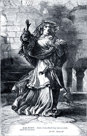 А вдруг они проснулись — и не вышло?.. Иллюстрация Генри Кортни Селуса (1864) к трагедии Уильяма Шекспира «Макбет» (1606)