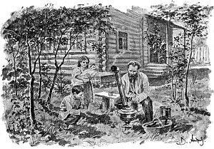 Иллюстрация к рассказу Д. Н. Мамина-Сибиряка «Дедушка». Издание 1912 г.