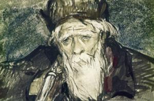 Емеля-охотник. Иллюстрация Р. Столярова к рассказу Д. Мамина-Сибиряка