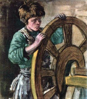 Рассказ «Вертел» Д. Н. Мамина-Сибиряка с иллюстрациями С. Бродского (1953), Л. Поповой (1929)