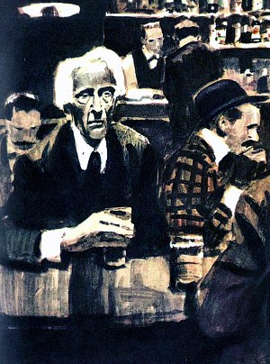 Иллюстрация к роману Джека Лондона «Мартин Иден». П. Пинкисевич. Издание 1976 г.