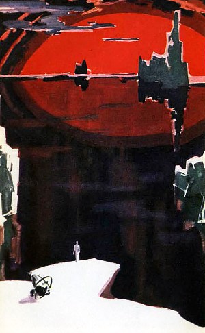 Иллюстрация к роману Герберта Уэллса «Машина времени». Художник Н. Гришин, 1964
