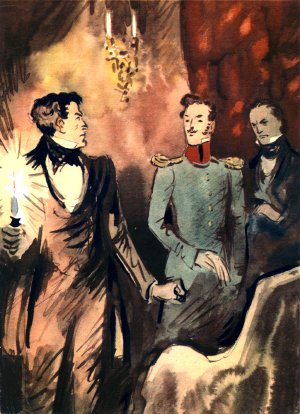 Арбенин, князь и неизвестный. Иллюстрация к драме Лермонтова «Маскарад»