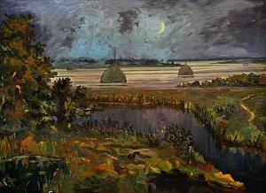 Мир таинственный, мир мой древний. Художник В. И. Калошин, 1990-е гг.