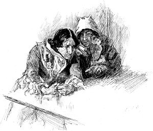 Акт II. Сцена 2. Чтобы только досадить им, я на все готов. Иллюстрация к пьесе Шекспира «Много шума из ничего». Художник Эдвин Остин Эбби, 1896 г.