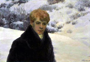 Сергей Есенин. Художник В. Е. Куракин, 1965