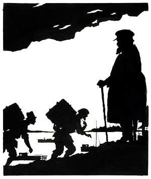 Иллюстрация к стихотворению Н. А. Некрасова «Горе старого Наума». Протоклитов Борис Антонович, 1975