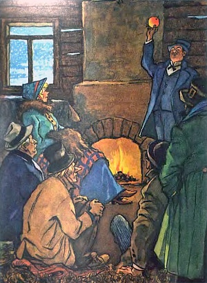 Иллюстрация к рассказу О. Генри «Яблоко сфинкса». И. Семенов, 1975