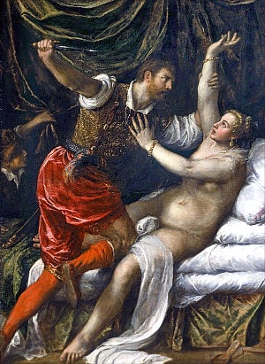 «Тарквиний и Лукреция» Тициана, около 1571 г.