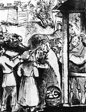 Сон Обломова. Иллюстрация к роману И. А. Гончарова «Обломов». Художник Шор Сарра Марковна, 1936