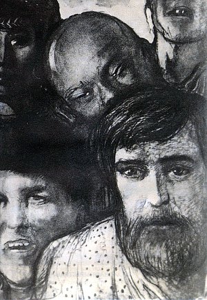Иллюстрация к повести Н. С. Лескова «Очарованный странник». Художник И. С. Глазунов, 1973 г.