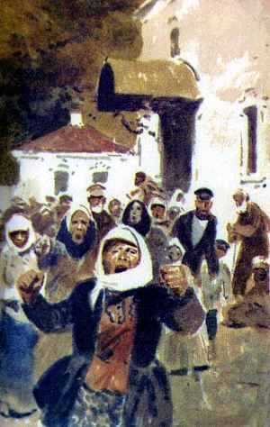 Иллюстрация П. Пинкисевича к XII главе повести Куприна «Олеся»