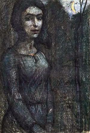 Иллюстрация к повести А. И. Куприна «Олеся». Художник И. Глазунов, 1964 г.
