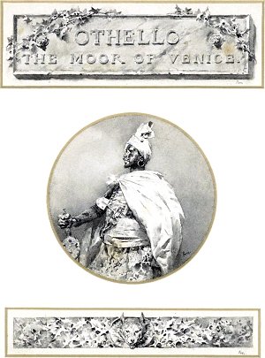 Портрет Отелло. Иллюстрация Людовико Маркетти (1853-1909) к трагедии Уильяма Шекспира (1564-1616) «Отелло»