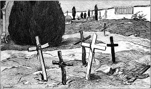 V. Приличная могила. Заставка к главе романа Виктора Гюго «Отверженные». Издание 1890 г.