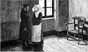 I. Сестра Симплиция. Заставка к главе романа Виктора Гюго «Отверженные». Издание 1890 г.