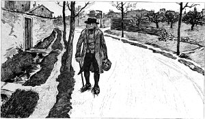 VI. Которая, быть может, доказывает сметливость Булатрюеля. Заставка к главе романа Виктора Гюго «Отверженные». Издание 1890 г.