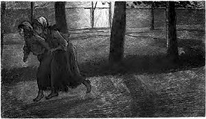 II. Находка. Заставка к главе романа Виктора Гюго «Отверженные». Издание 1890 г.