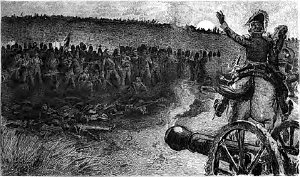 XIV. Последнее каре. Заставка к главе романа Виктора Гюго «Отверженные». Издание 1890 г.